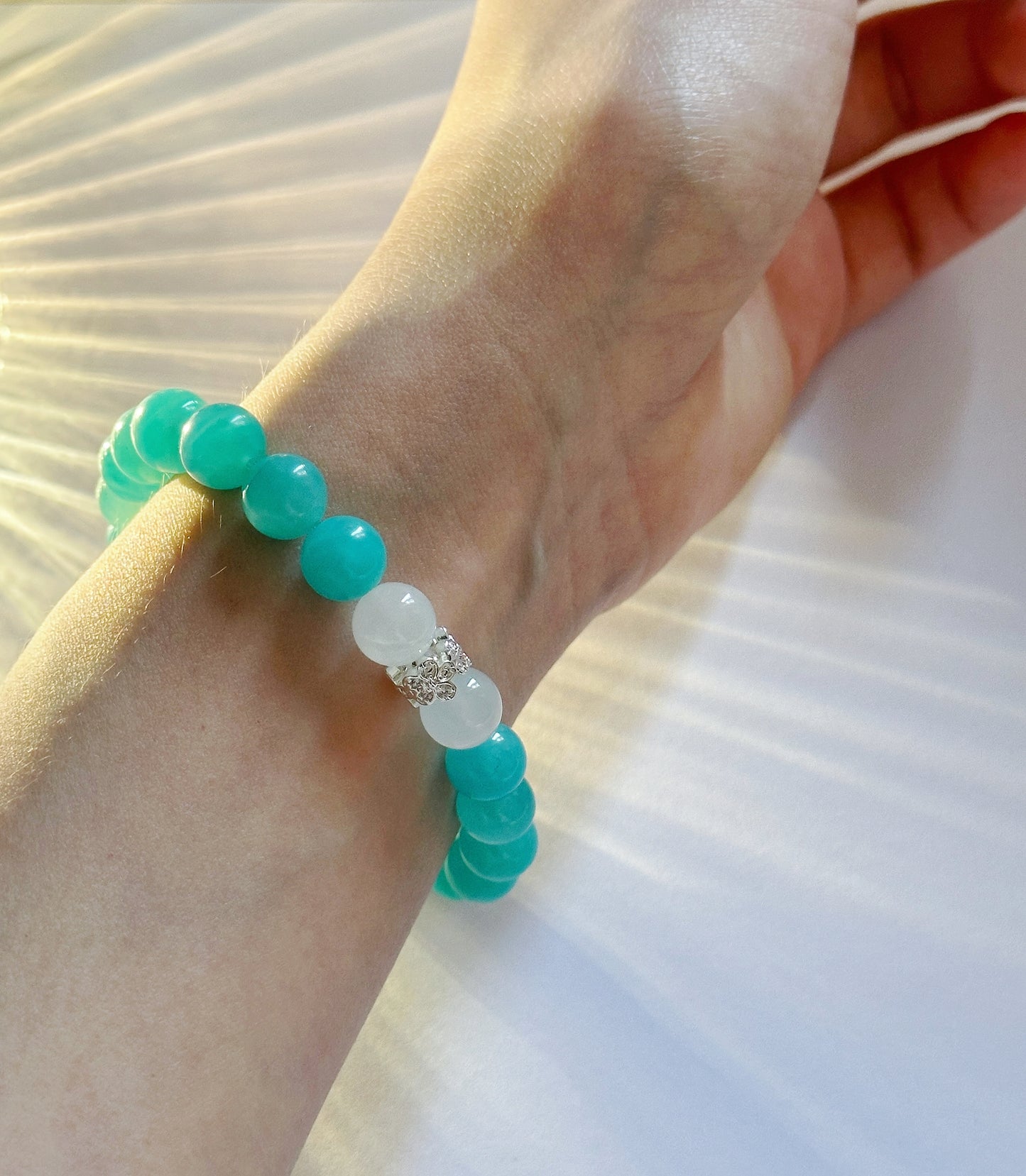 Amazonite+Moonstone Bracelet