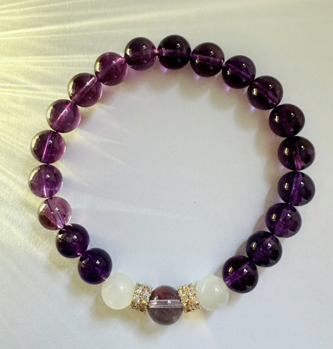 Amethyst+Moonstone Bracelet