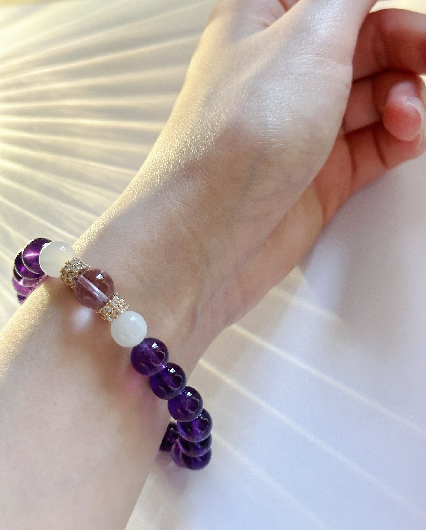 Amethyst+Moonstone Bracelet