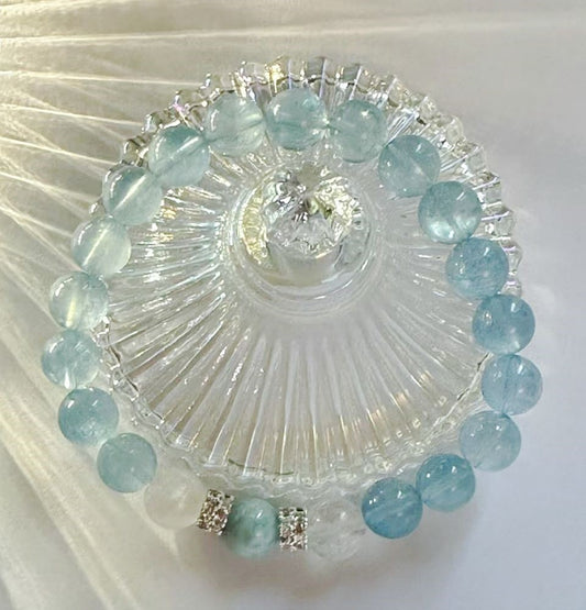 Aquamarine+Larimar Bracelet