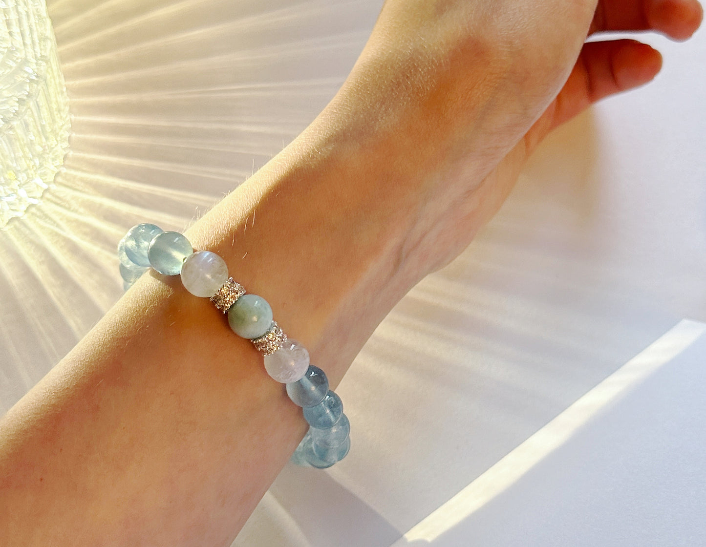 Aquamarine+Larimar Bracelet